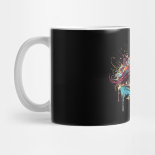 Third Eye Mandala Abstract Chakra Meditation Crystals Painting Mug